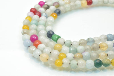 Natural Agate Gemstone Beads Faceted Round Beads 6mm Natural Stones Beads Healing chakra stones Jewelry Making Item# 78922...