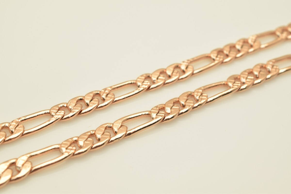 18K Rose as Gold Filled* Chain 19" Inch CG207 jewelry making supplies - detail image 6