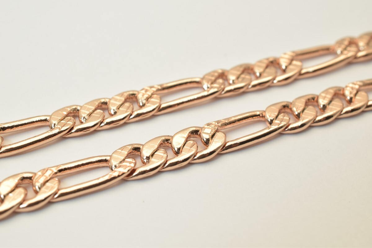 18K Rose as Gold Filled* Chain 19" Inch CG207 jewelry making supplies - detail image 5