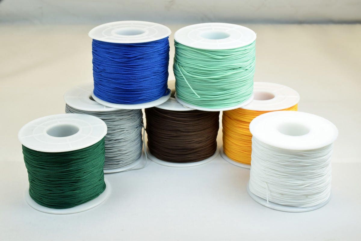 0.8mm Knot Nylon Cord Shamballa Macrame Beading Kumihimo String 100 Meters Cord Knot Shamballa Macrame Bead Beading Size 0...