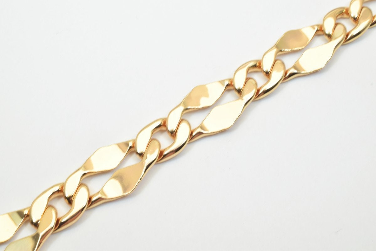 18K Pinky as Gold Filled* Chain 17.25" Long 17mm Width Inch CG24 jewelry making supplies - detail image 2