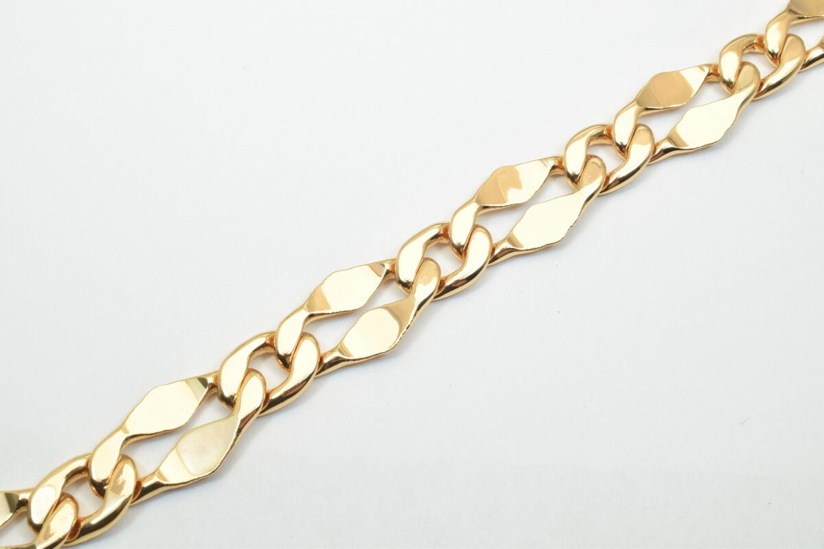 18K Pinky as Gold Filled* Chain 17.25" Long 17mm Width Inch CG24 jewelry making supplies - detail image 3