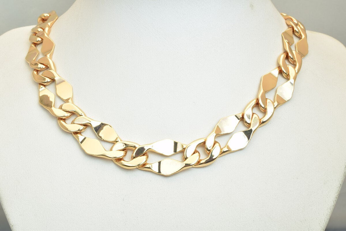 18K Pinky as Gold Filled* Chain 17.25" Long 17mm Width Inch CG24 jewelry making supplies - detail image 5