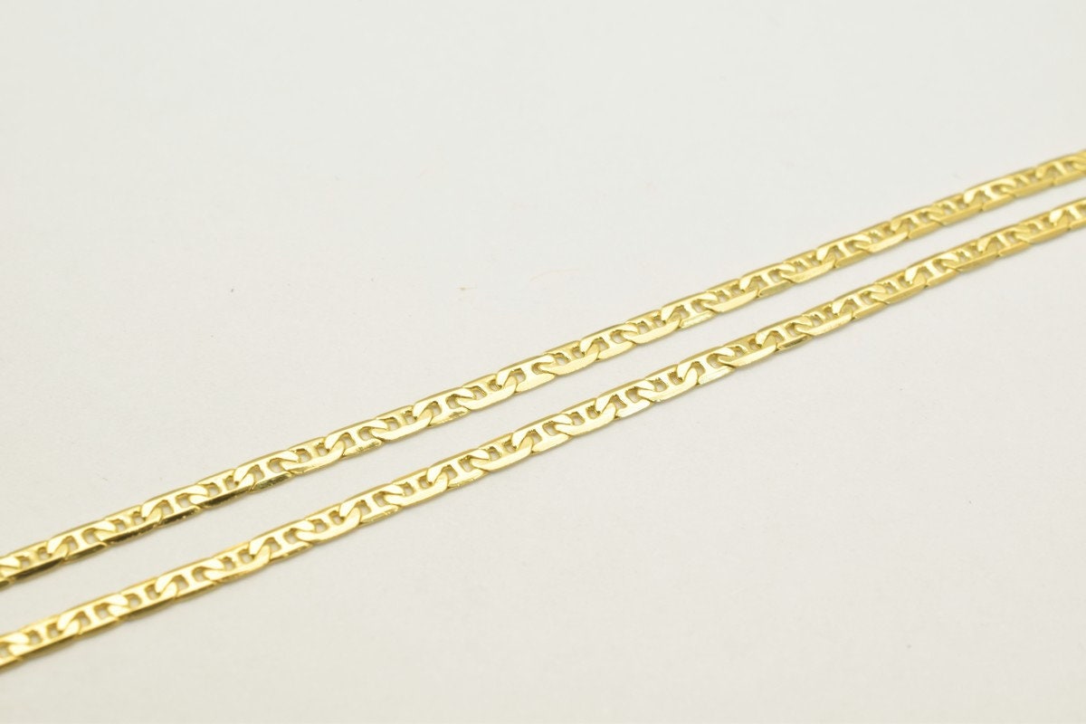 as Gold Filled* Chain 14KT as Gold Filled* Size 22.5" Long 2mm Width 0.5mm Thickness Item #CG67 jewelry making supplies -...