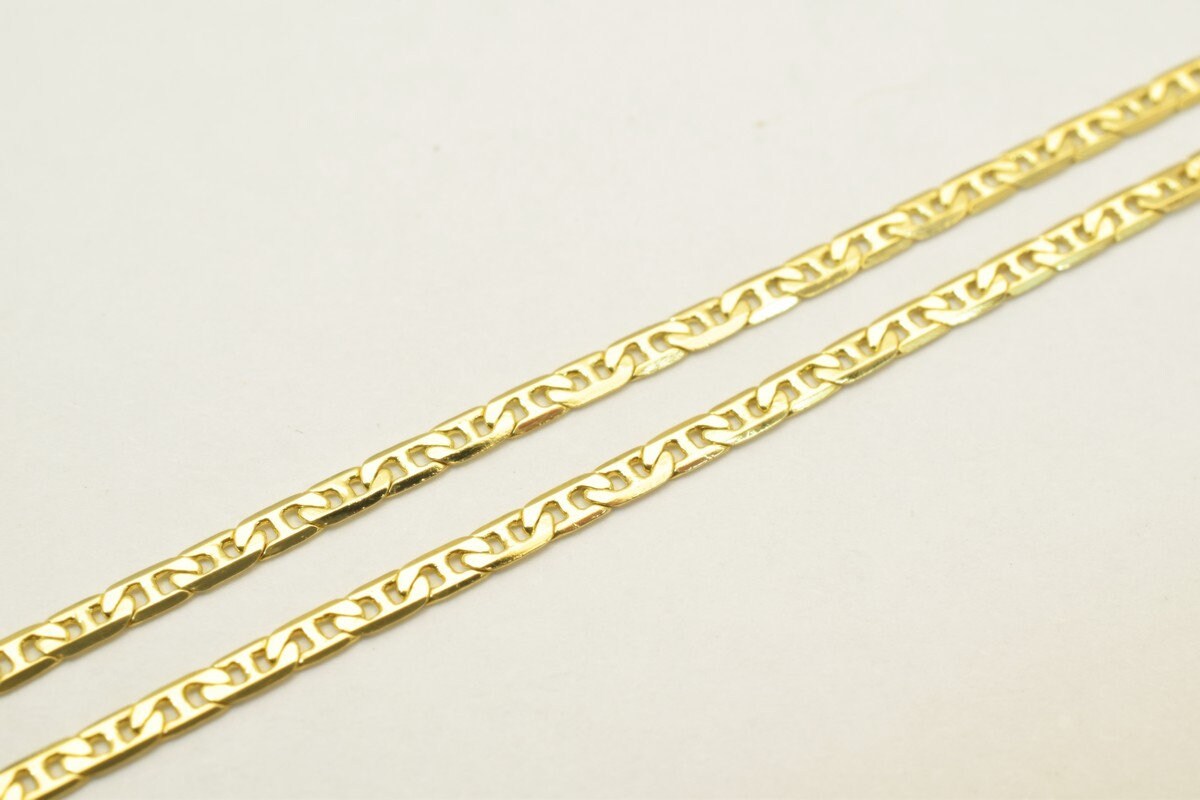 as Gold Filled* Chain 14KT as Gold Filled* Size 22.5" Long 2mm Width 0.5mm Thickness Item #CG67 jewelry making supplies -...