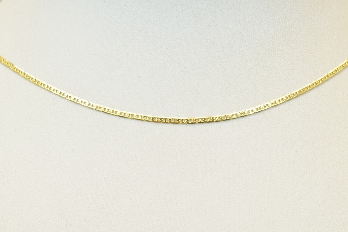 as Gold Filled* Chain 14KT as Gold Filled* Size 22.5" Long 2mm Width 0.5mm Thickness Item #CG67 jewelry making supplies -...