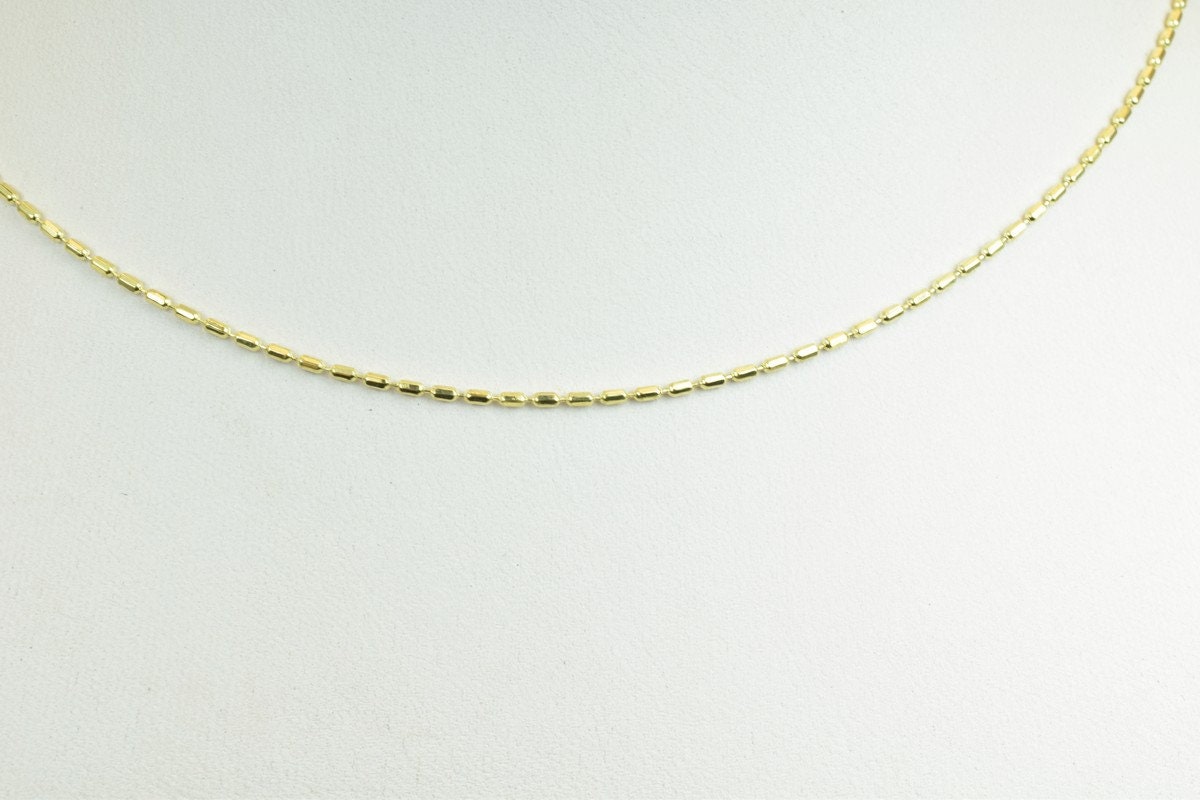 14K GF as Gold Filled* Chain Size 17" Long 1mm Width Item #CG70 jewelry making supplies - detail image 4