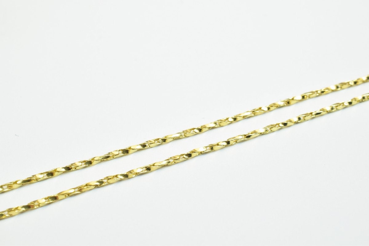 14K GF gold filled tarnish resistant Chain Size 13.25" Long 1mm Width Item #CG35 jewelry making supplies - detail image 4