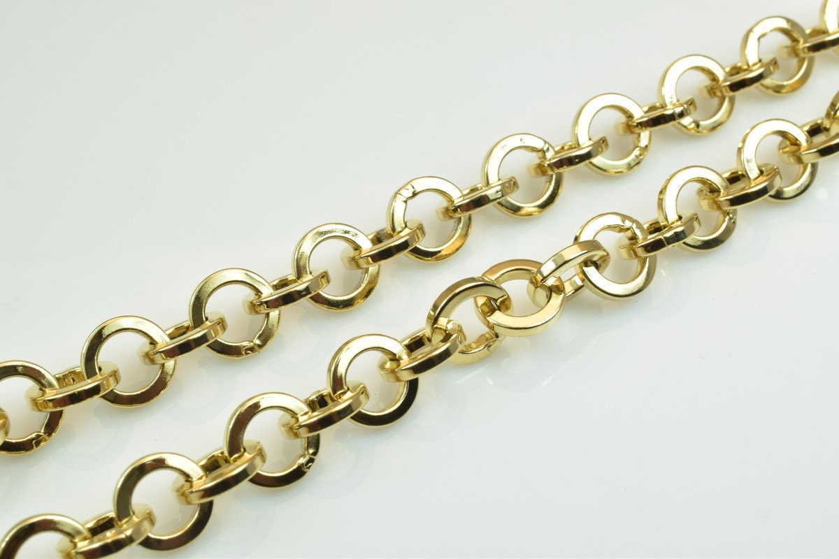 18K as Gold Filled* Chain 19.5" Inch CG252 jewelry making supplies - detail image 7