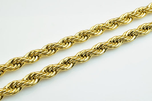 18K as Gold Filled* Chain 20" and 24" Inches Long 5mm Width CG5,CG5A jewelry making supplies