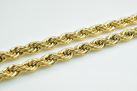 18K as Gold Filled* Chain 20" and 24" Inches Long 5mm Width CG5,CG5A jewelry making supplies - detail image 2