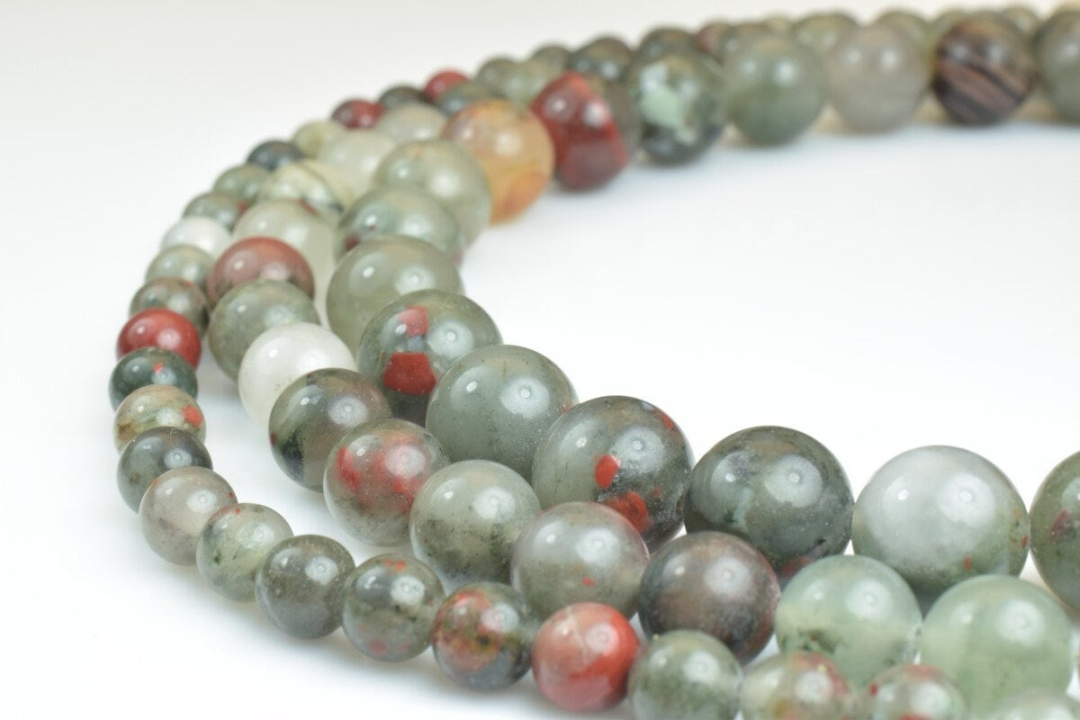 african blood beads gemstone beads gemstone round beads 6 mm 8 mm 10 mm natural stones beads healing stones jewelry making...