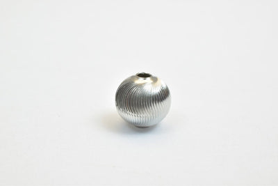 100 PCs Steel Plated Carved Round Beads 8mm/10mm Diamond Cut jewelry making supplies - detail image 2