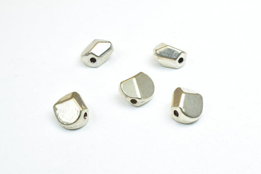 10 PCs Plain Connector Antique Silver Alloy Beads Size 9.5x8mm Hole Size 1mm Decorative Design Metal Beads For Jewelry Mak...