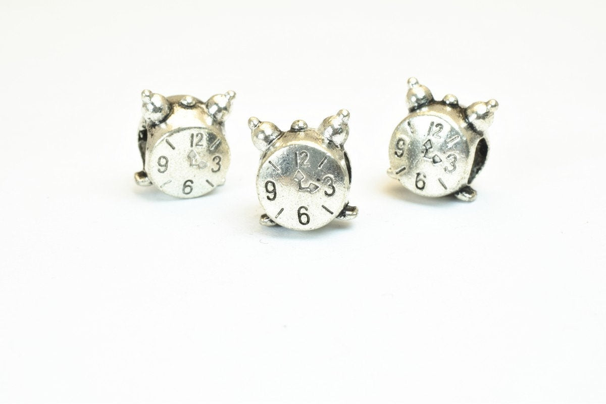 European Beads Big Hole Alarm Clock watch/Amusement parks Game/Bicycle/Playing Dice/Protection Key For Jewelry jewelry mak...