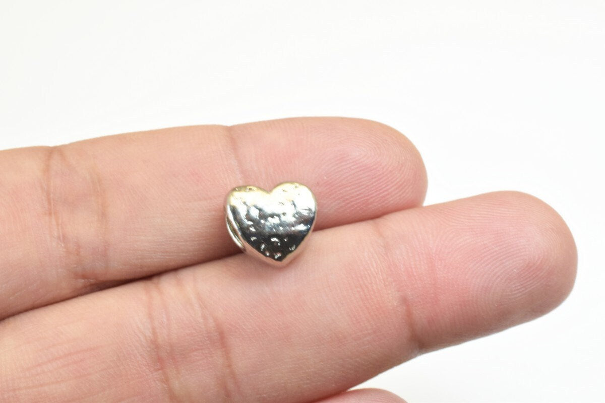 European Beads With Big Hole Heart/ Love Beads For European Style Bracelet Or Necklace For Jewelry Making jewelry making s...