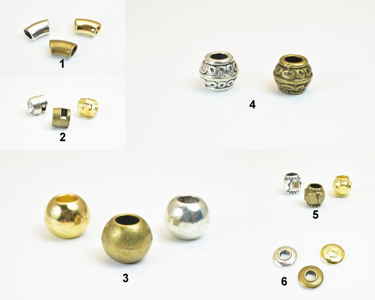 European Beads Big Hole Spacer Beads Connector Beads For European Style Bracelet Or Necklace For Jewelry jewelry making su...