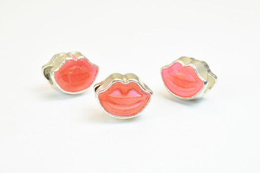 European Beads Big Large Hole Spacer Connector Beads Human Lips For European Style Bracelet/Necklace/Jewelry jewelry makin...