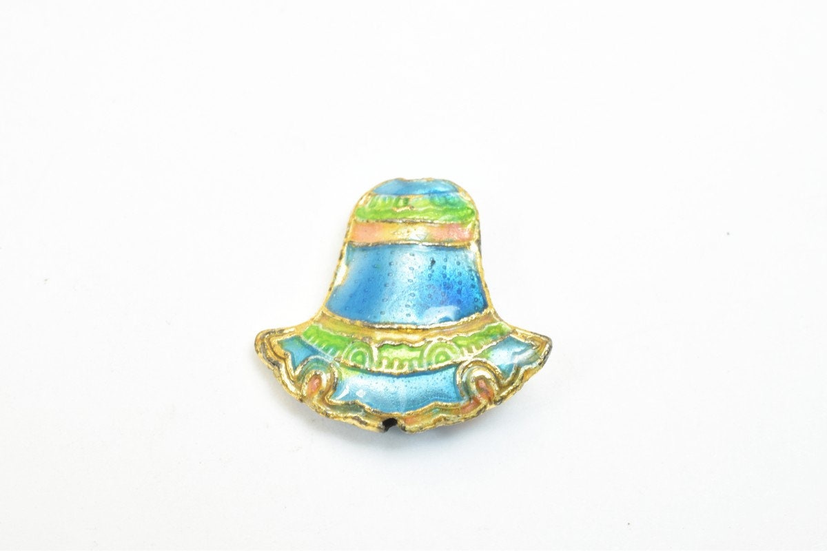 3 PCs Cloisonne Spacer Pendant Beads Enamel Design Charm For Jewelry Making jewelry making supplies - detail image 5