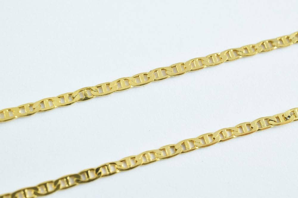 as Gold Filled* Anchor Chain 18KT as Gold Filled* 3 Size 17.5", 19.5" and 22.5" Inches Long 1.5mm Width 0.3mm Thickness It...