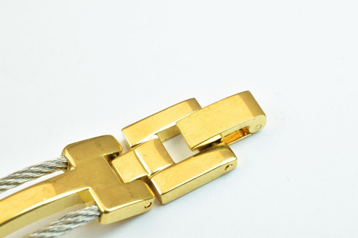 18KGF as Gold Filled* Chain Rhodium Plated Chain Size 6.5" Inches Width 9mm Thickness 3mm findings for as Gold Filled* jew...