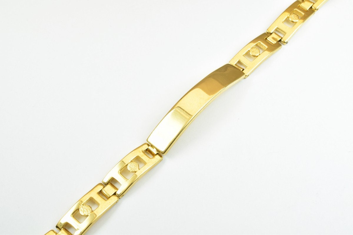 18KGF Gold Filled EP Chain Size 7.25" Inches Width 9mm Thickness 2.5mm findings for jewelry making BG66 jewelry making sup...