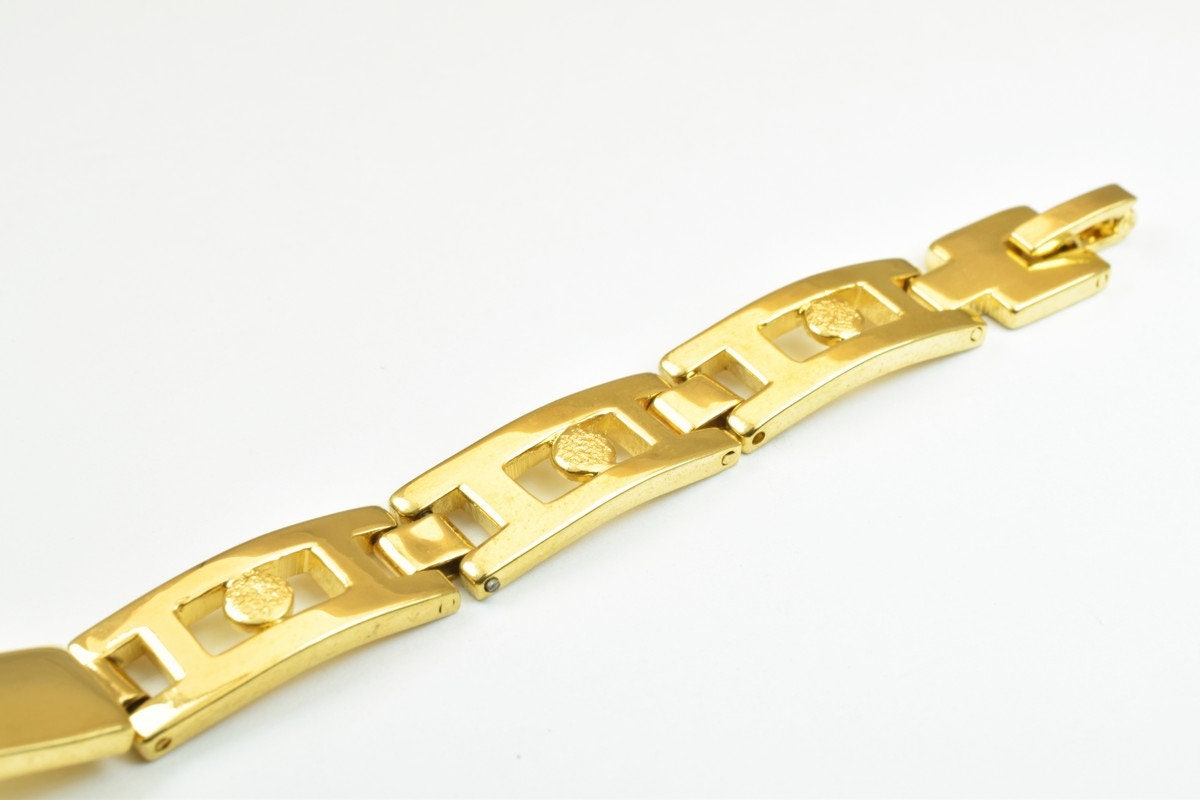 18KGF Gold Filled EP Chain Size 7.25" Inches Width 9mm Thickness 2.5mm findings for jewelry making BG66 jewelry making sup...