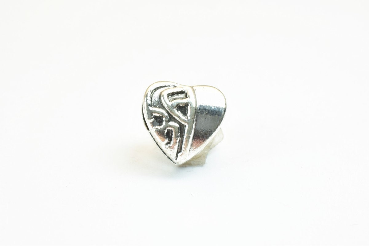 European Beads With Big Hole Heart/ Love Beads For European Style Bracelet Or Necklace For Jewelry Making jewelry making s...