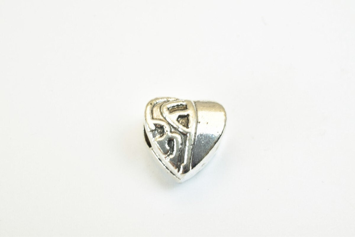 European Beads With Big Hole Heart/ Love Beads For European Style Bracelet Or Necklace For Jewelry Making jewelry making s...
