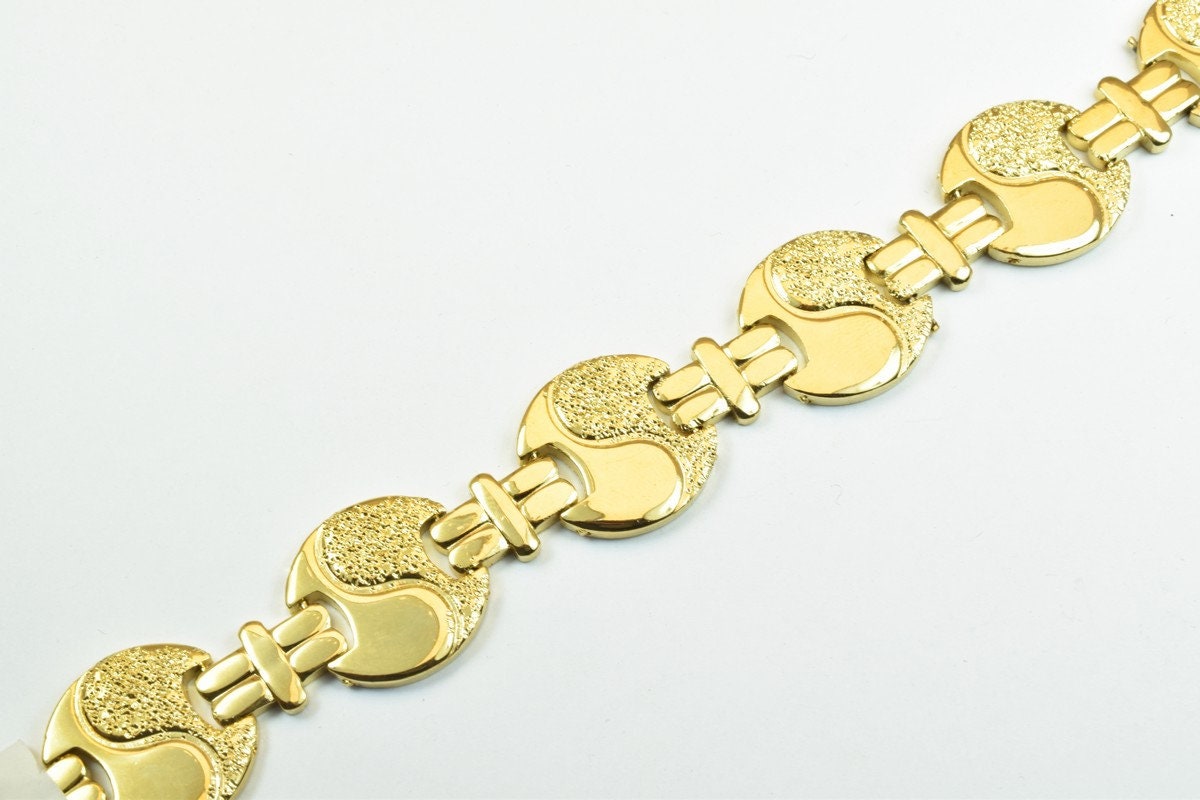 18KGF as Gold Filled* Chain Tai Ji Yin Yang Chain Length 7.5" Inch 18mm Width findings for as Gold Filled* jewelry making...