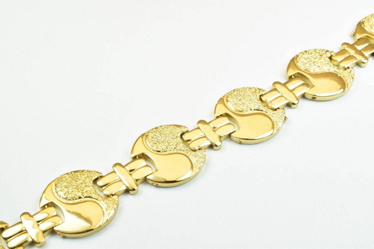 18KGF as Gold Filled* Chain Tai Ji Yin Yang Chain Length 7.5" Inch 18mm Width findings for as Gold Filled* jewelry making...