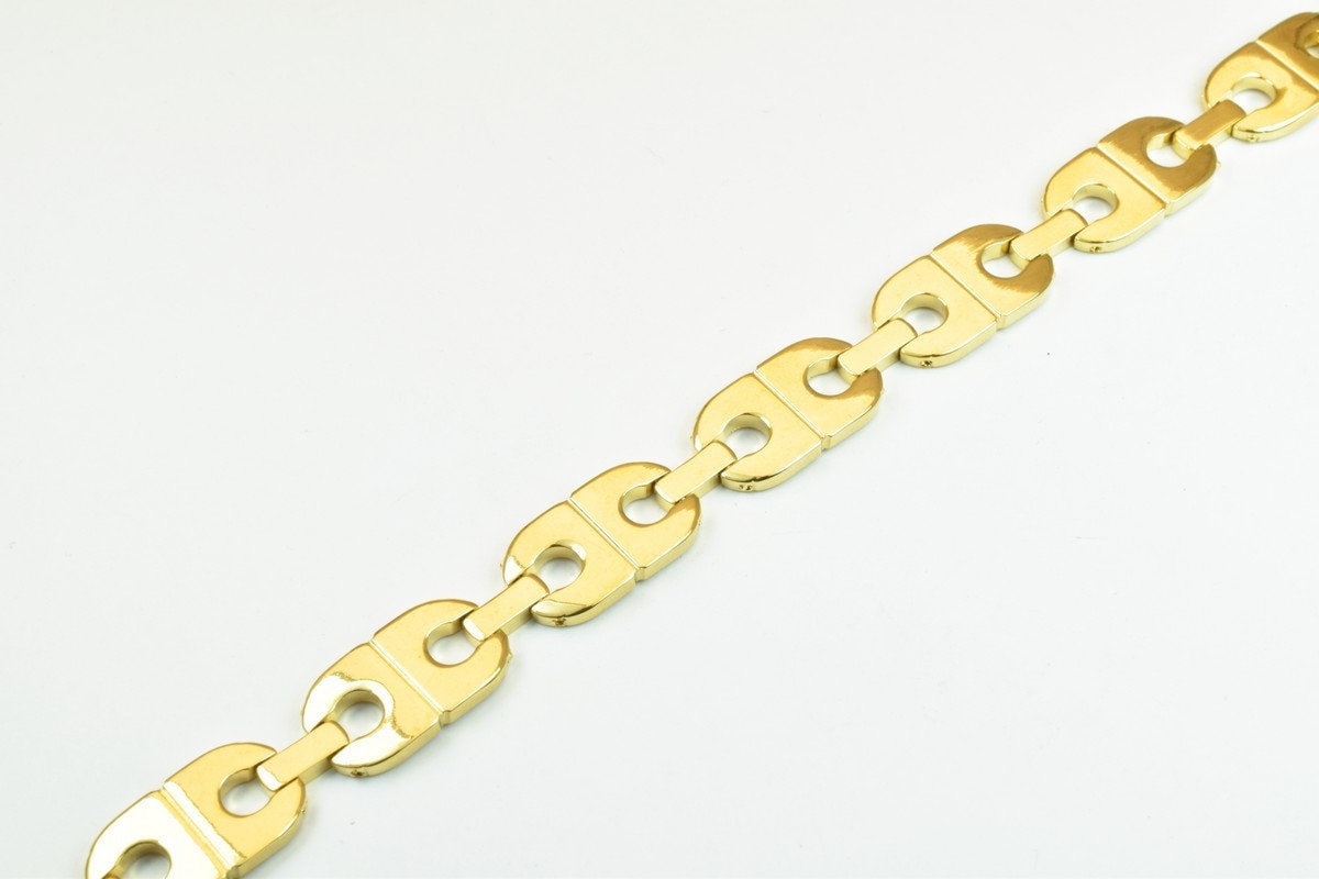 18KGF as Gold Filled tarnish resistant Chain Length 8" Inch 11mm Width findings for as Gold Filled tarnish resistant jewel...