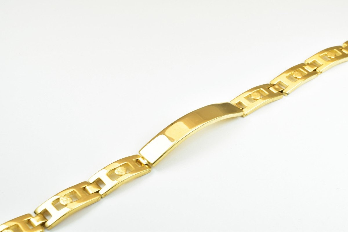 18KGF Gold Filled EP Chain Size 7.25" Inches Width 9mm Thickness 2.5mm findings for jewelry making BG66 jewelry making sup...