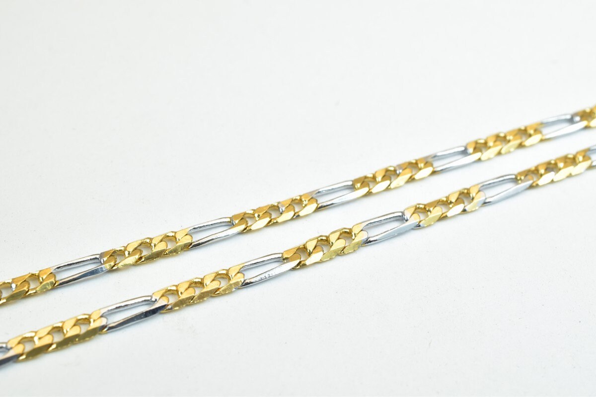 Electro Plated Gold and Rhodium Plated Chain For Jewelry Making EP2, EP4 jewelry making supplies - detail image 5