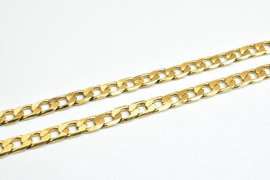 Made To Order 18K as Gold Filled* Chain 25" Inch 5mm Width 1mm Thickness Made To Order #1 jewelry making supplies - detail...