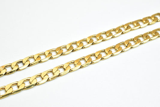 Made To Order 18K as Gold Filled* Chain 25" Inch 5mm Width 1mm Thickness Made To Order #1 jewelry making supplies