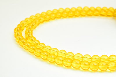 Citrine Quartz Size 4.5mm Gemstone Round Hole Size 0.8mm, Stone Beads Natural healing stone chakra stones for Jewelry Maki...