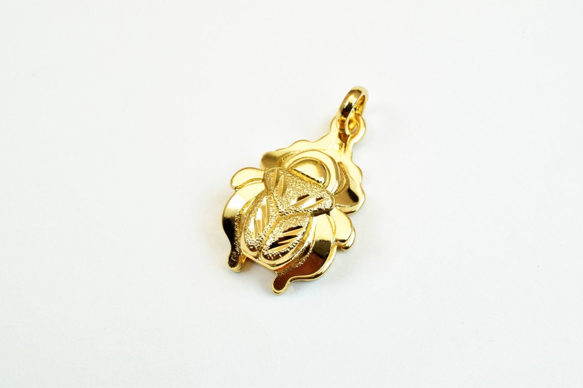 18K Gold Filled Ancient Egyptian Scarab Beetle Pendant Charm Gold Filled Pendant Gold Filled Pendants Wedding, Gift For Je...
