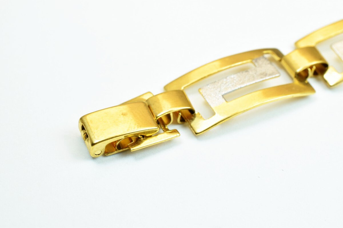 7.1" Inches Electro Plated Gold and Rhodium Plated Chain For Jewelry Making BG42 jewelry making supplies - detail image 2