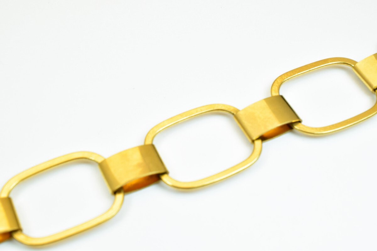 6.25" Inches Electro Plated Gold Like Gold Filled Chain For Jewelry Making BG72 jewelry making supplies - detail image 3