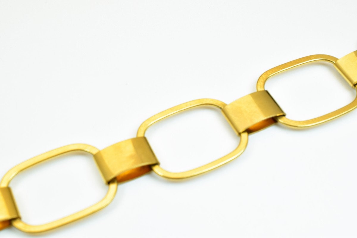 6.25" Inches Electro Plated Gold Like Gold Filled Chain For Jewelry Making BG72 jewelry making supplies - detail image 5