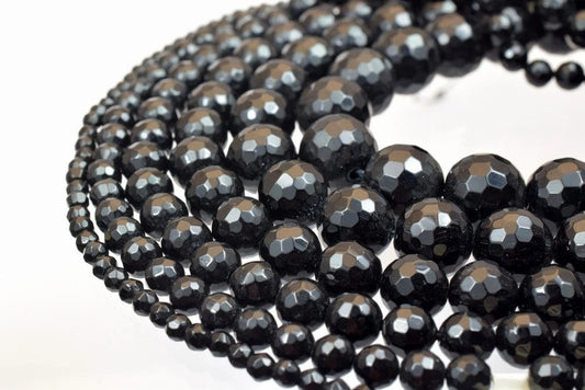 natural onyx faceted round gemstone beads 3 6 4 1 mm 5 9 6 4 mm 7 8 8 mm 9 7 10 7 mm 12 5 mm 14 mm natural healing loose g...