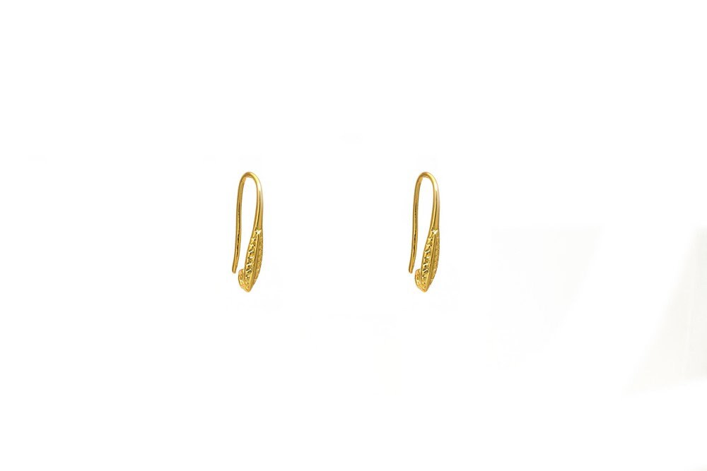 Earring Hook 18K as Gold Filled* Earring Findings With Jump Ring Size 19mm Long 3mm Width Thickness 1mm For Jewelry Making...