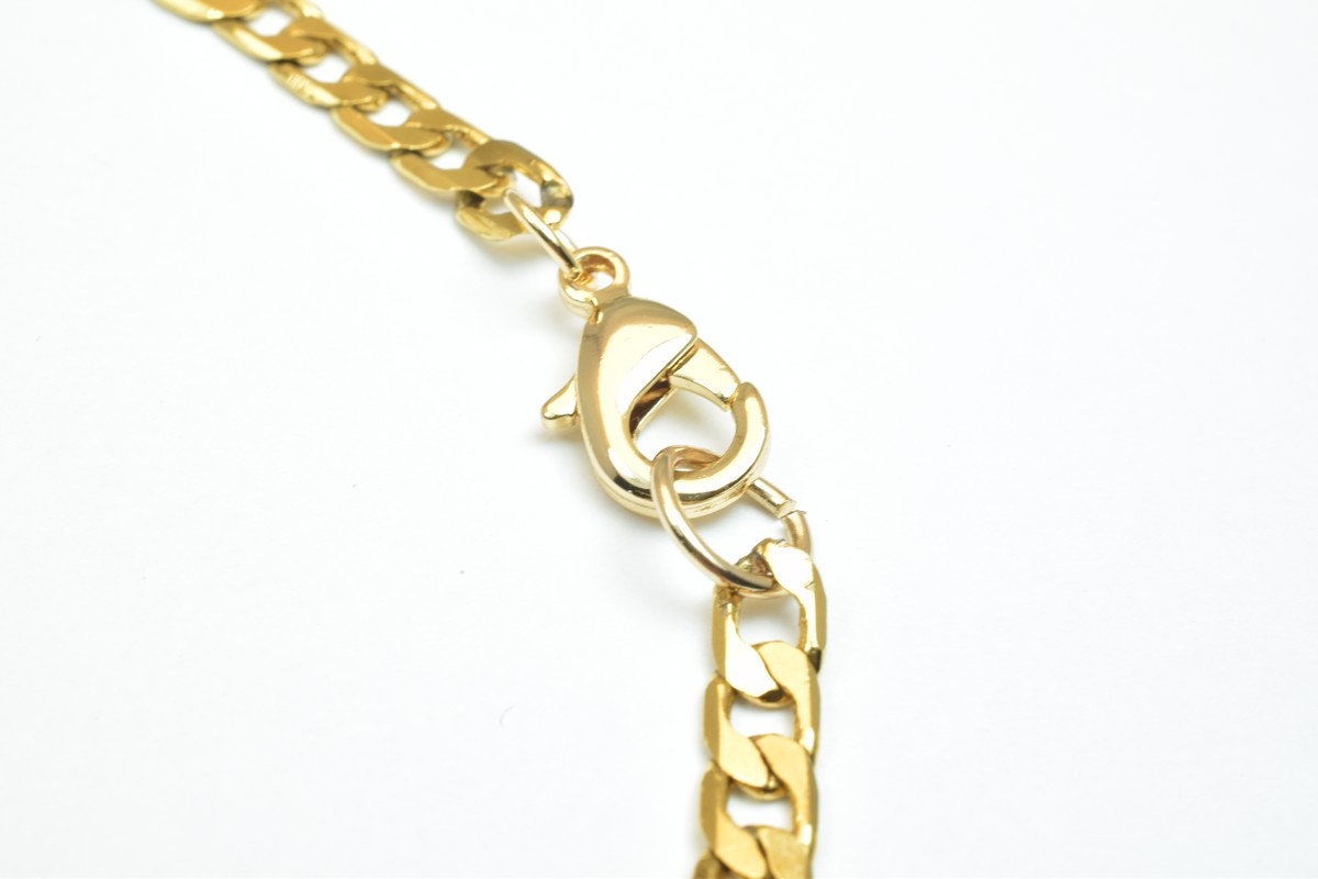 Made To Order 18K as Gold Filled* Chain 25" Inch 5mm Width 1mm Thickness Made To Order #1 jewelry making supplies - detail...