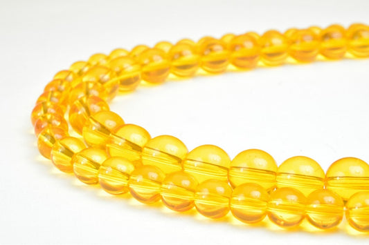 Citrine Quartz Gemstone 6mm/8mm Round Stone Beads, Natural healing stone chakra stones, for Jewelry Making jewelry making...