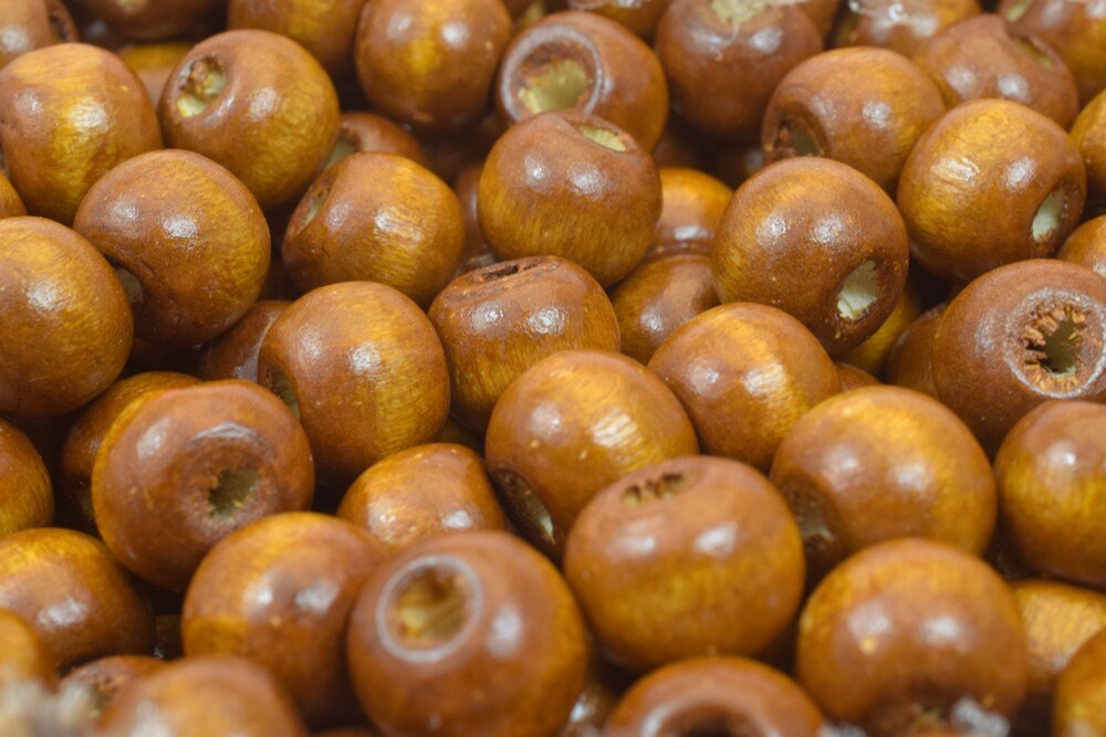 Brown Wood Round Beads Sizes 8mm,10mm,12mm For Jewelry Making jewelry making supplies - detail image 3