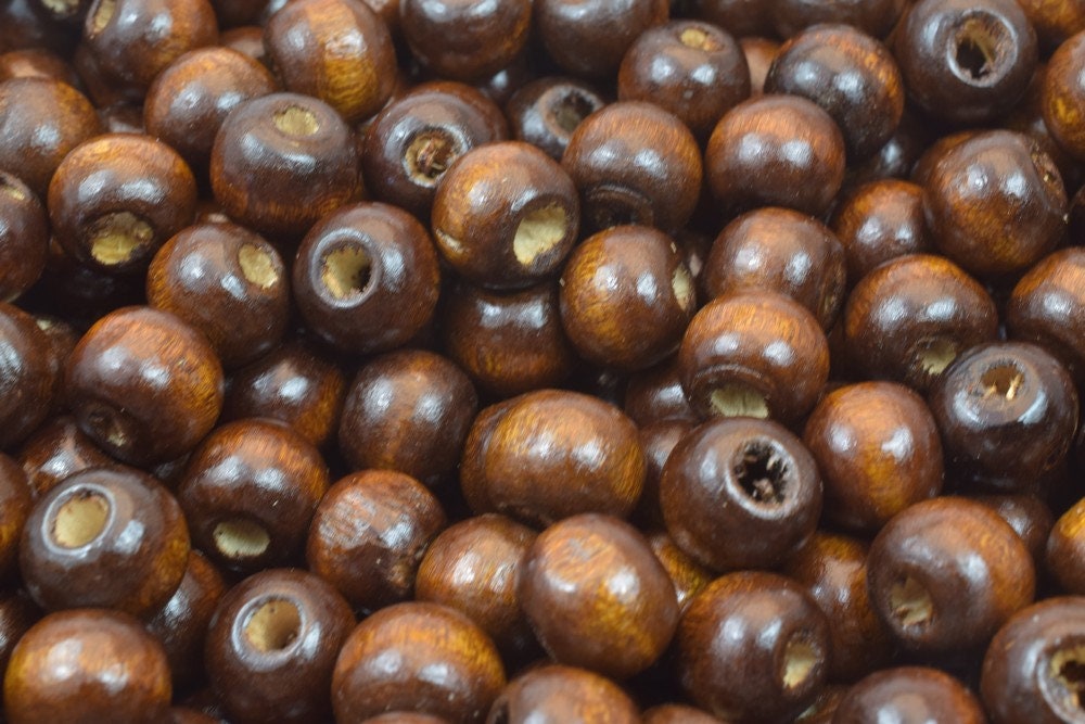 Dark Brown Wood Round Beads Sizes 8mm,10mm,12mm For Jewelry Making jewelry making supplies - detail image 3
