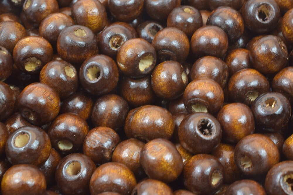 Dark Brown Wood Round Beads Sizes 8mm,10mm,12mm For Jewelry Making jewelry making supplies - detail image 6
