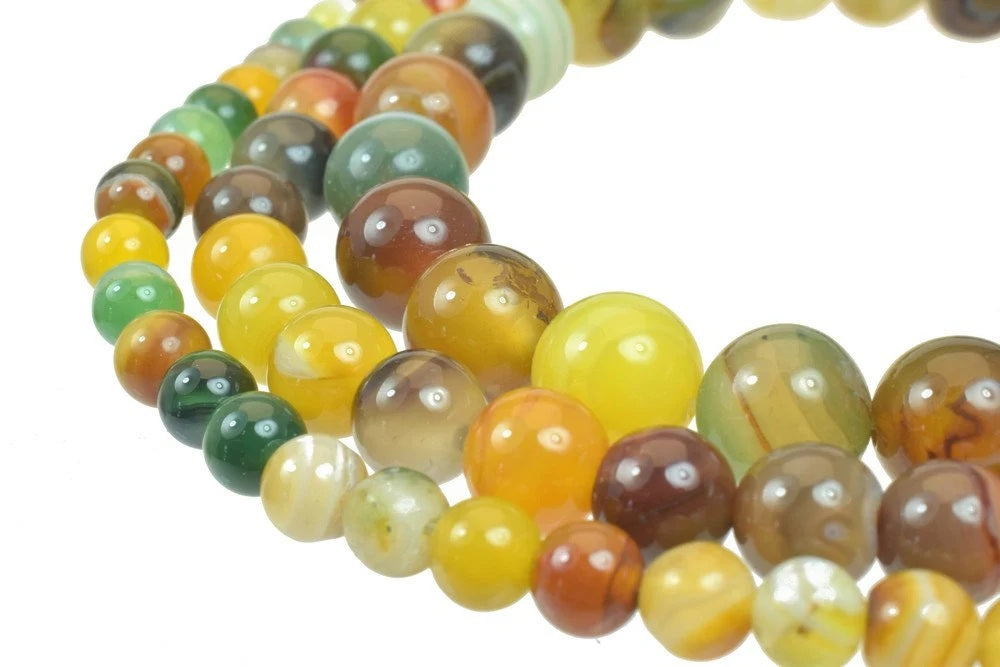 mix green brown madagascar agate gemstone round beads 6 mm 8 mm 10 mm natural stone beads healing stone chakra stones for...