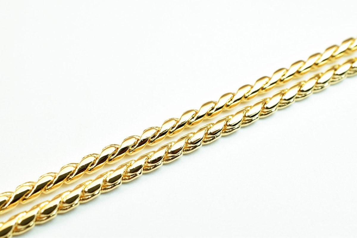 Pinky as Gold Filled* Chain 18KT as Gold Filled* Size 19.25" Inch Long 2mm Width 2mm Thickness For Jewelry Making Item #CG...